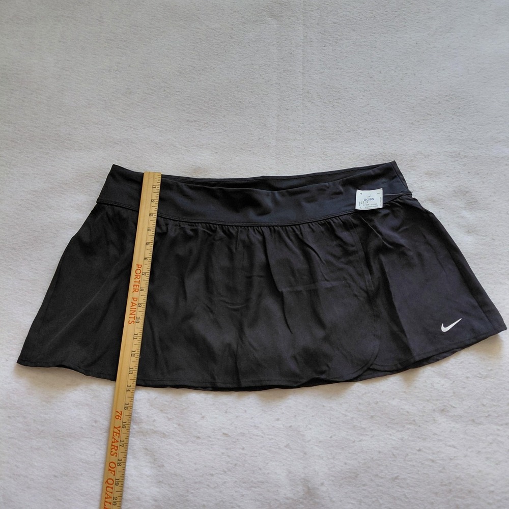 Nike Dri FIT Tennis Golf Skort Womens Black Size 2X NESS9253 Athletic NWT - Picture 8 of 9